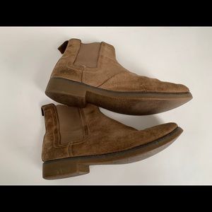Tan Suede Chelsea Boots